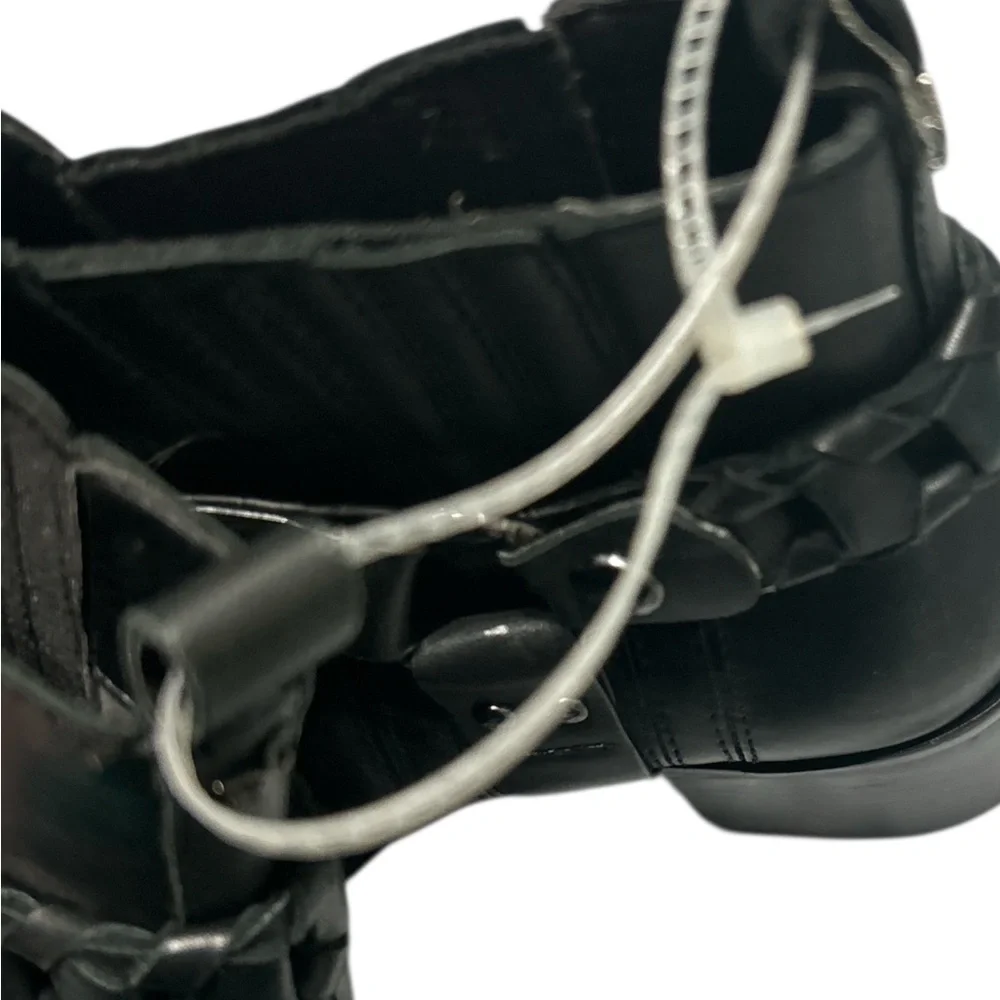 Sam Edelman, Dalma. Black Leather Ankle Boots - Picture 8 of 8